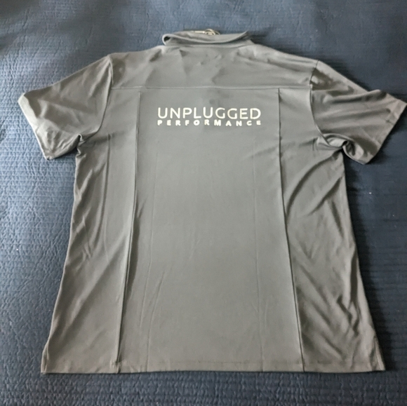 Ogio Men 2XL Grey Golf Polo Unplugged Performance NWT Tesla Parts Company - Picture 7 of 7